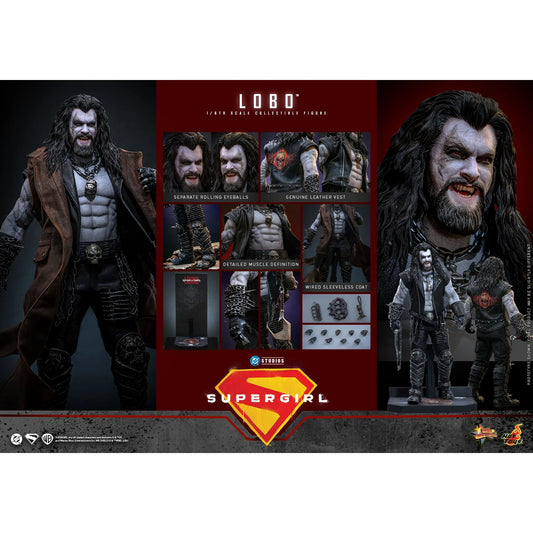 Close up of Lobo character head sculpt details