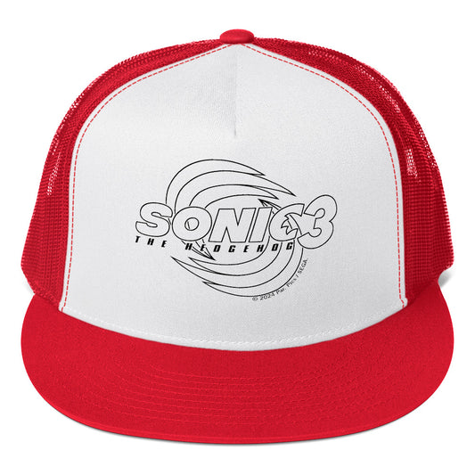 Sonic the Hedgehog 3 Logo Trucker Hat