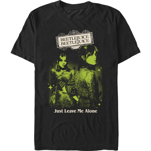 Beetlejuice Beetlejuice Astrid Leave Me Alone T-Shirt Black