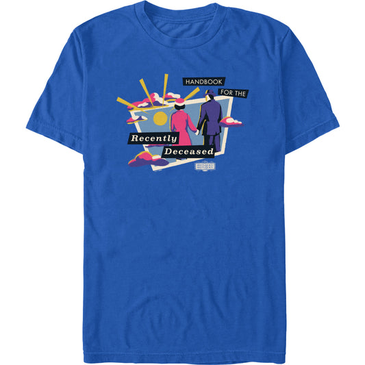 Beetlejuice Beetlejuice Handbook for the Recently Deceased T-Shirt Royal