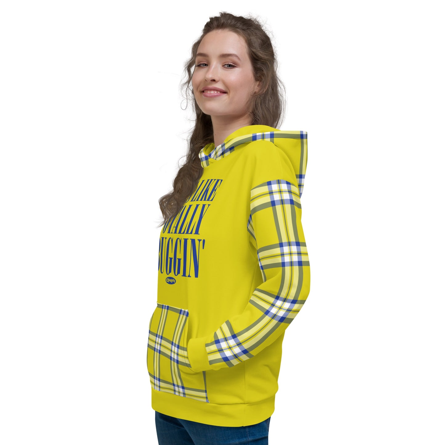 Clueless Yellow Plaid Hoodie