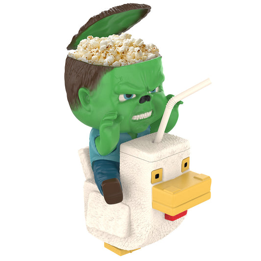 A Minecraft Movie Chicken Jockey Popcorn Bucket Combo