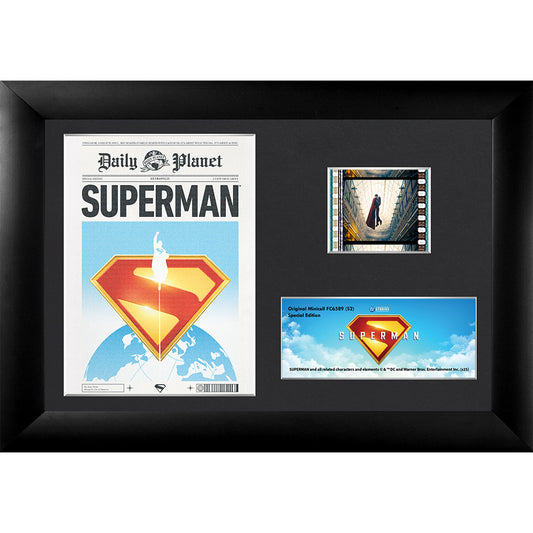 SUPERMAN (2025 Movie) Daily Planet Minicell FilmCells™ Framed Desktop Presentation