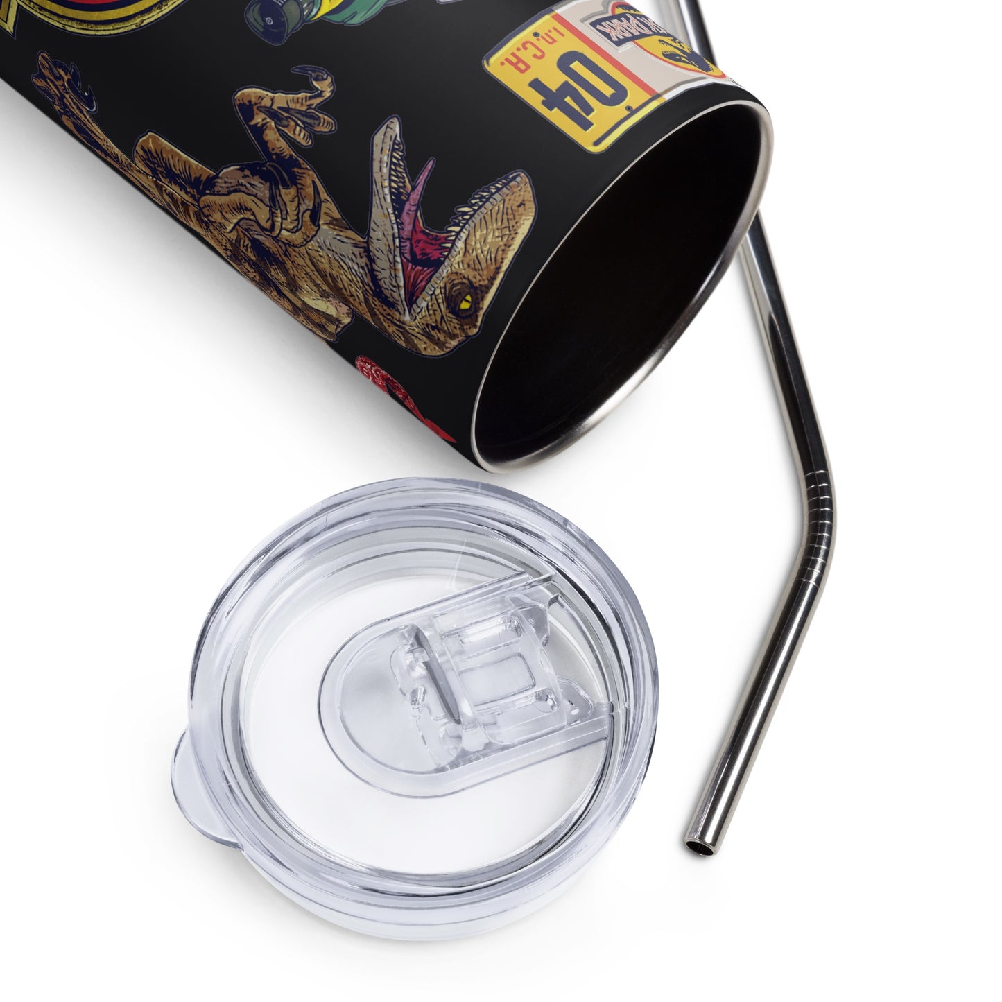 Jurassic Park Icon Collage Tumbler