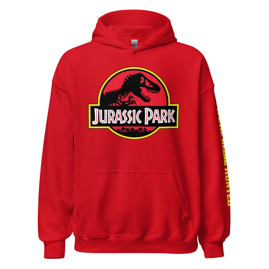 Jurassic park logo hoodie - red