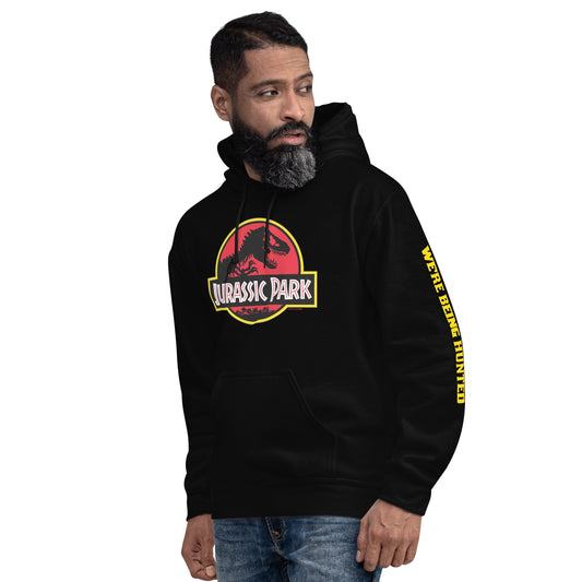 Jurassic park logo hoodie - black