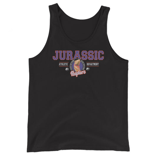 Jurassic Park Retro Varsity Unisex Tank Top Black