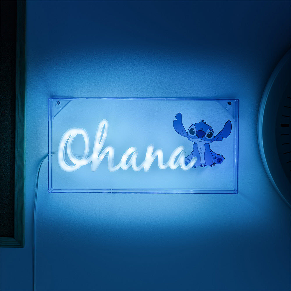 Lilo & Stitch: Stitch Ohana LED Neon Light