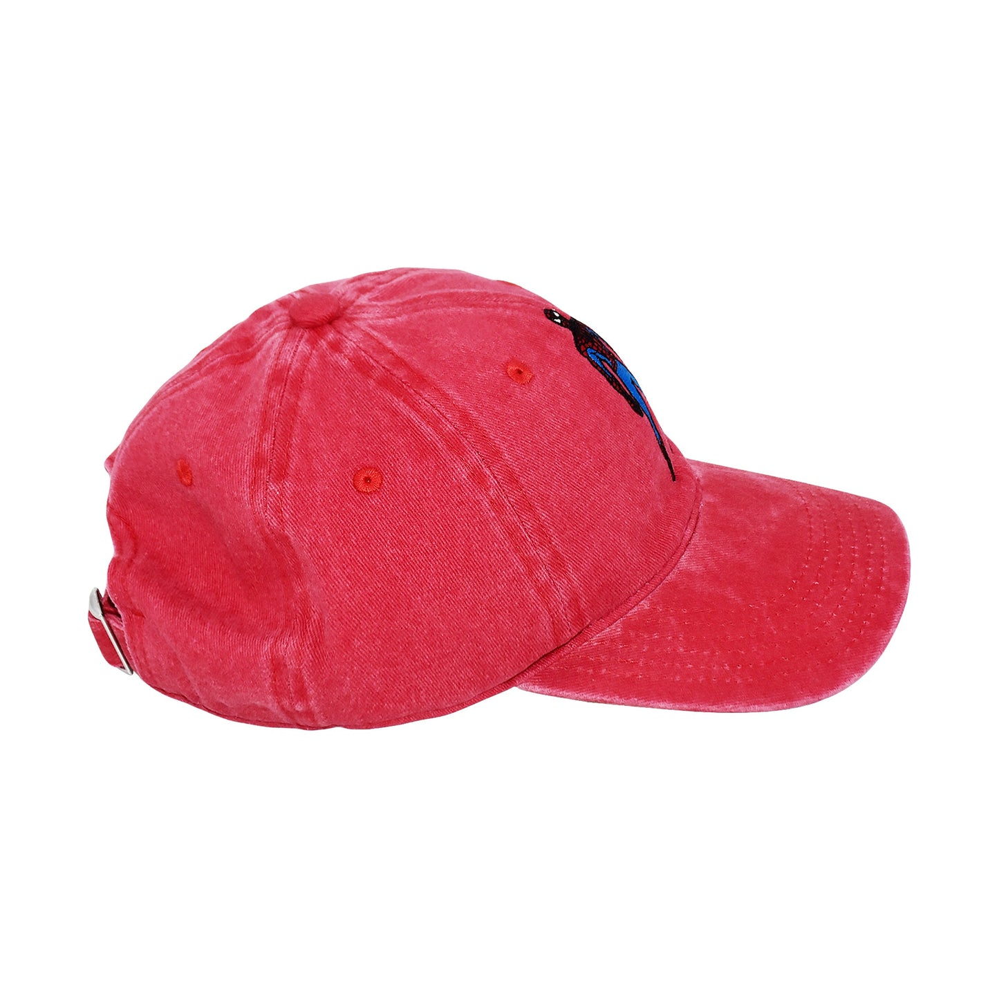 Inner lining and official Marvel licensing tag on Spider-Man cap