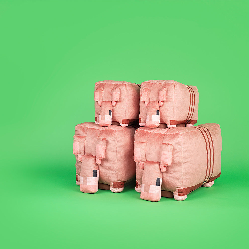 A Minecraft Movie Armadillo Plush Kids Slippers