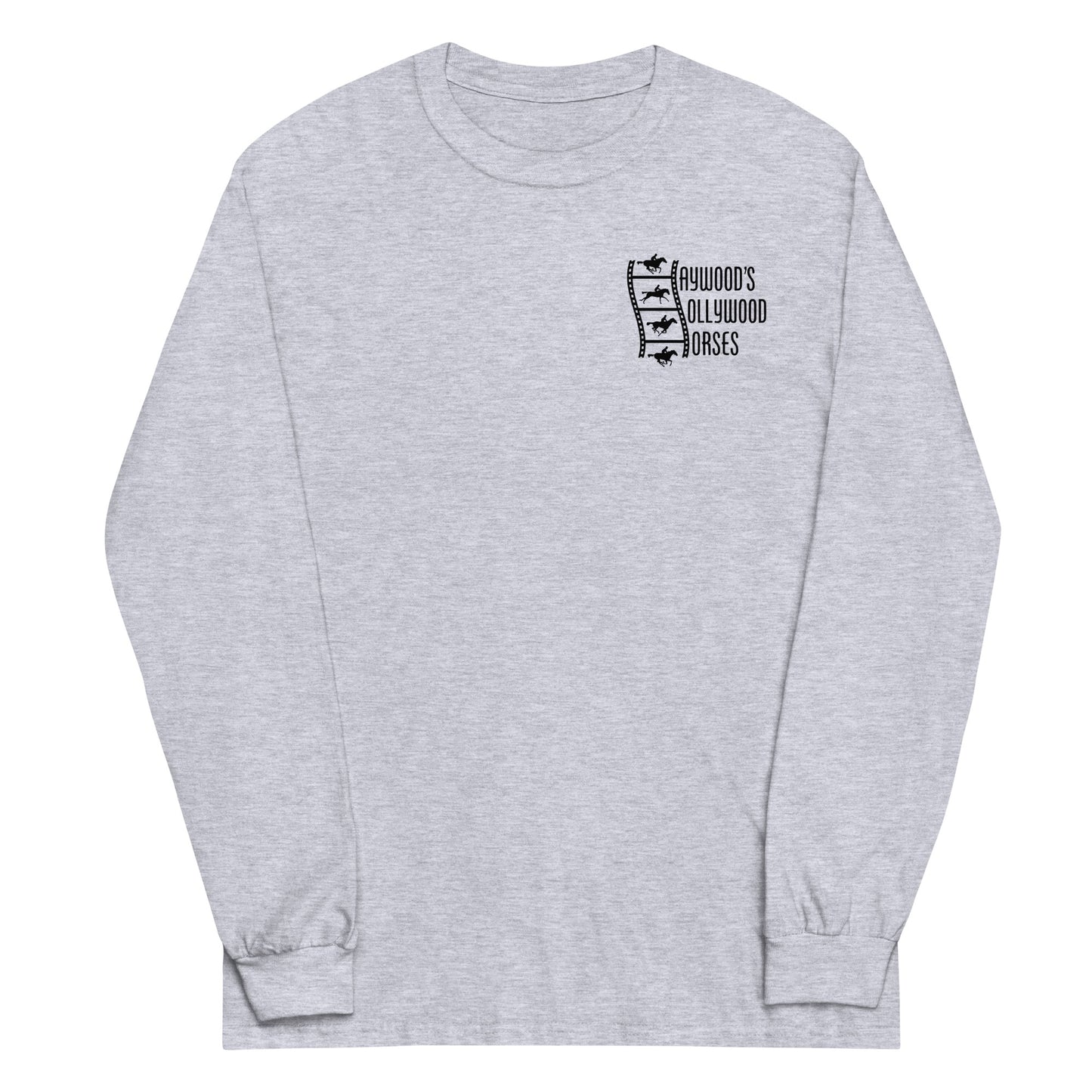 NOPE Haywood's Hollywood Horses Adult Long Sleeve T-Shirt Sport Grey