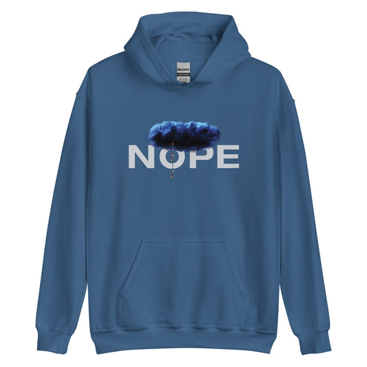 NOPE Logo - Full Color Hooded Sweatshirt Indigo Blue