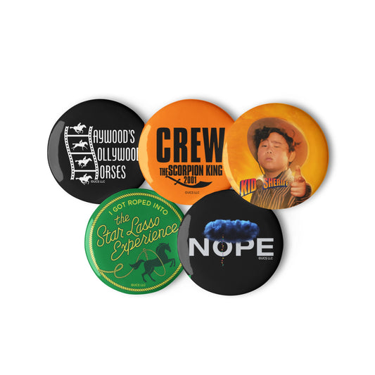 NOPE Button Pin Set White