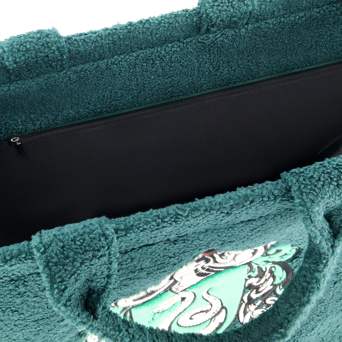 Harry Potter Slytherin Crest Sherpa Travel Tote Trolley Strap