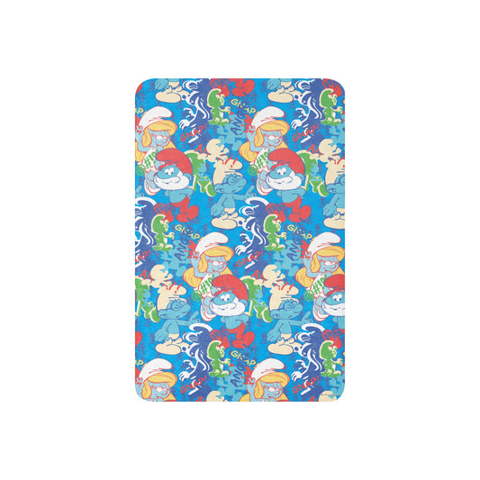 The Smurfs Collage Sherpa Blanket 37 in x 57 in