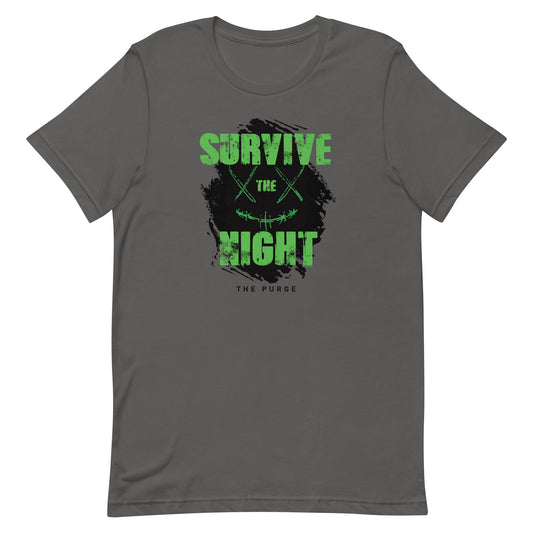 The Purge I Survived The Night T-Shirt Asphalt