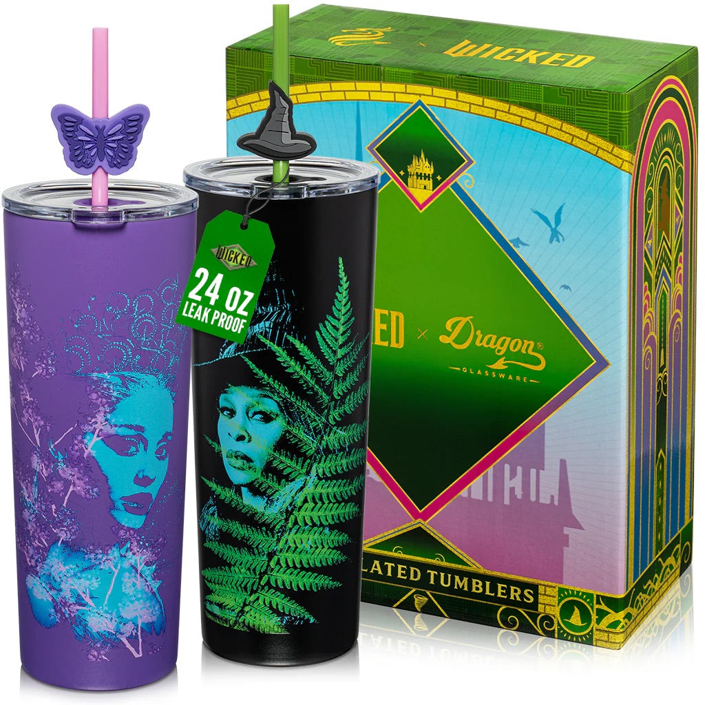 Wicked For Good Glinda & Elphaba Tumblers Set of 2