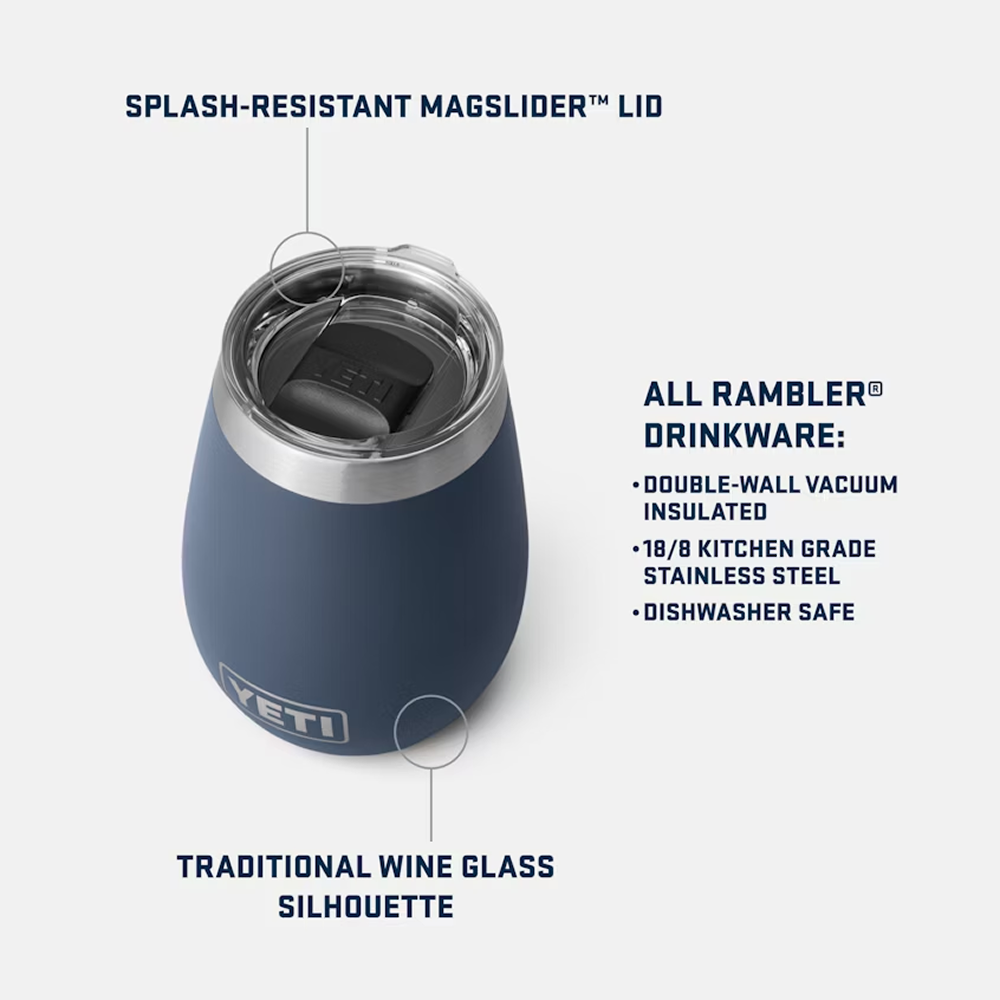 Wicked Yeti Rambler 10oz Wine Tumbler with Lid