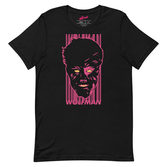The Wolfman Face Unisex T-Shirt Black