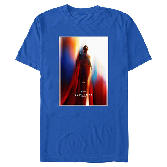 SUPERMAN (2025) Movie Look Up Superman T-shirt Royal
