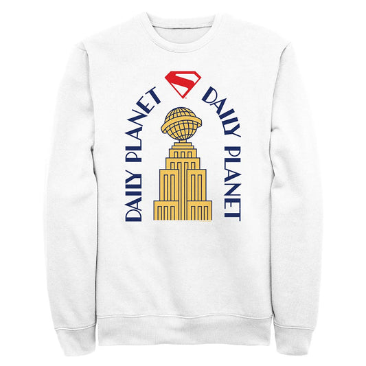 SUPERMAN (2025) Movie Daily Planet Building Crewneck White