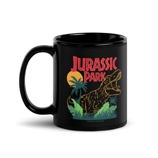 Jurassic Park Jungle Black Mug 11 oz