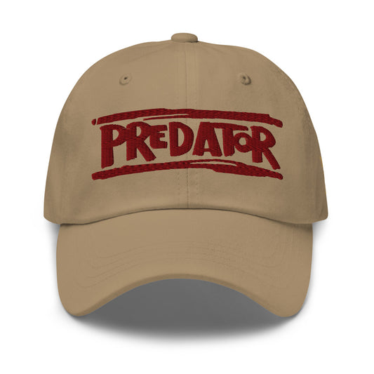 Predator: badlands embroidered dad hat predator - khaki