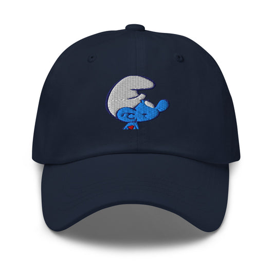 The Smurfs Hefty Smurf Embroidered Hat Dark Navy