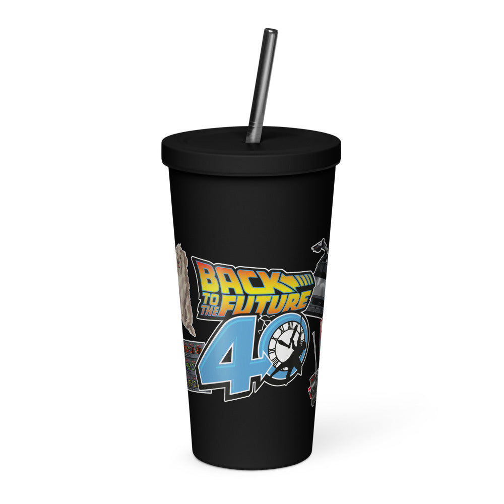 Back to the Future 40th Anniversary Tumbler Black