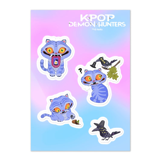 KPop Demon Hunters Derpy Tiger & Magpie Sticker Sheet