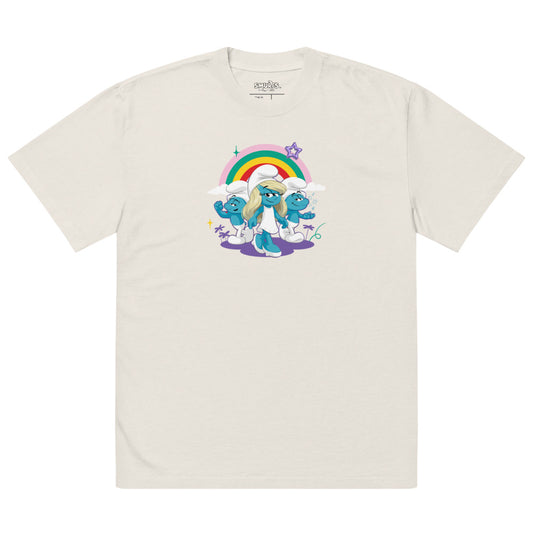 Smurfs Just Be Good T-Shirt Faded Bone