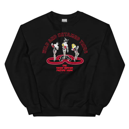 Rocky Horror Picture Show 50th Anniversary Wild and Untamed Things Sweatshirt Black