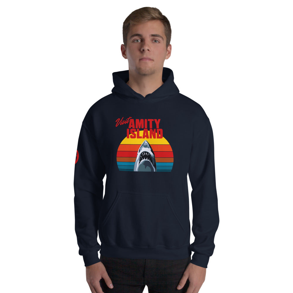 Jaws 50th Anniversary Visit Amity Island Hoodie