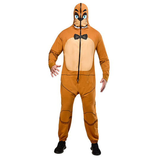 Five Nights At Freddy's Freddy Fazbear Zipsters Mask-up Adult Costume
