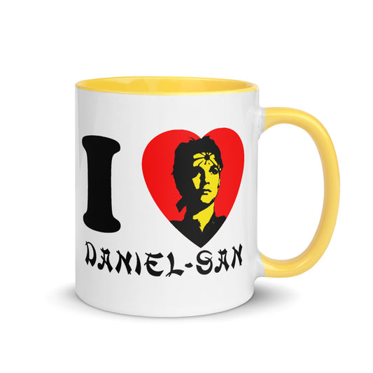 Karate kid: legends i heart daniel-san two-tone mug - yellow
