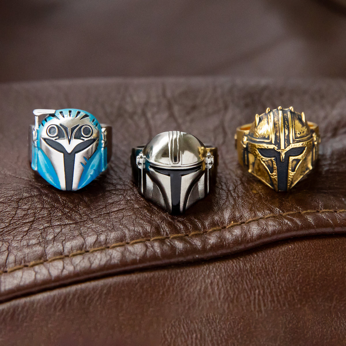 Star Wars x RockLove Bo-Katan Helmet Sterling Silver Ring