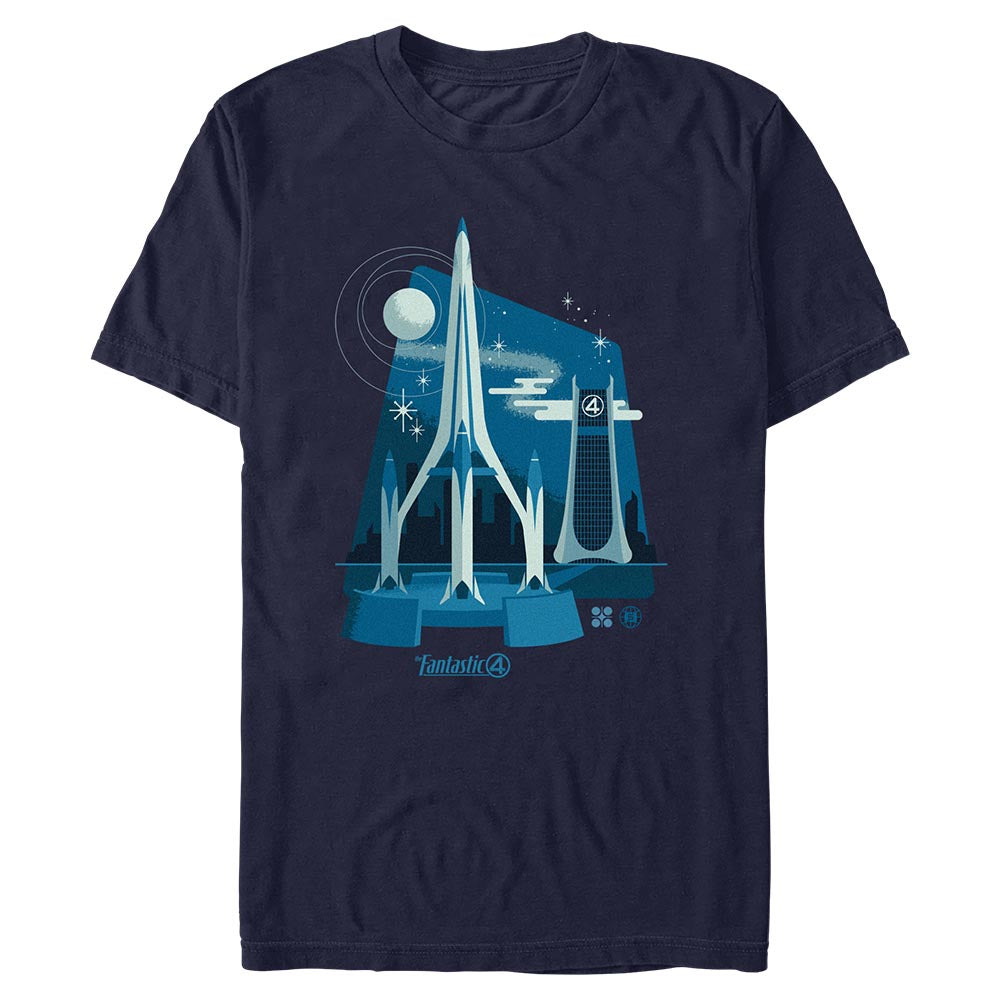 Fantastic Four: First Steps Baxter Building T-Shirt Navy