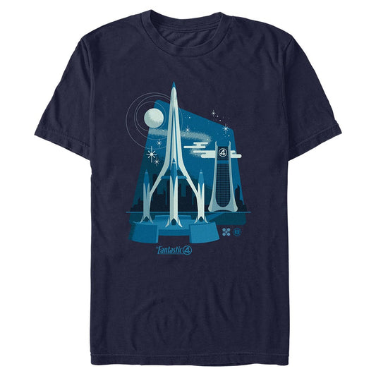 Fantastic Four: First Steps Baxter Building T-Shirt Navy