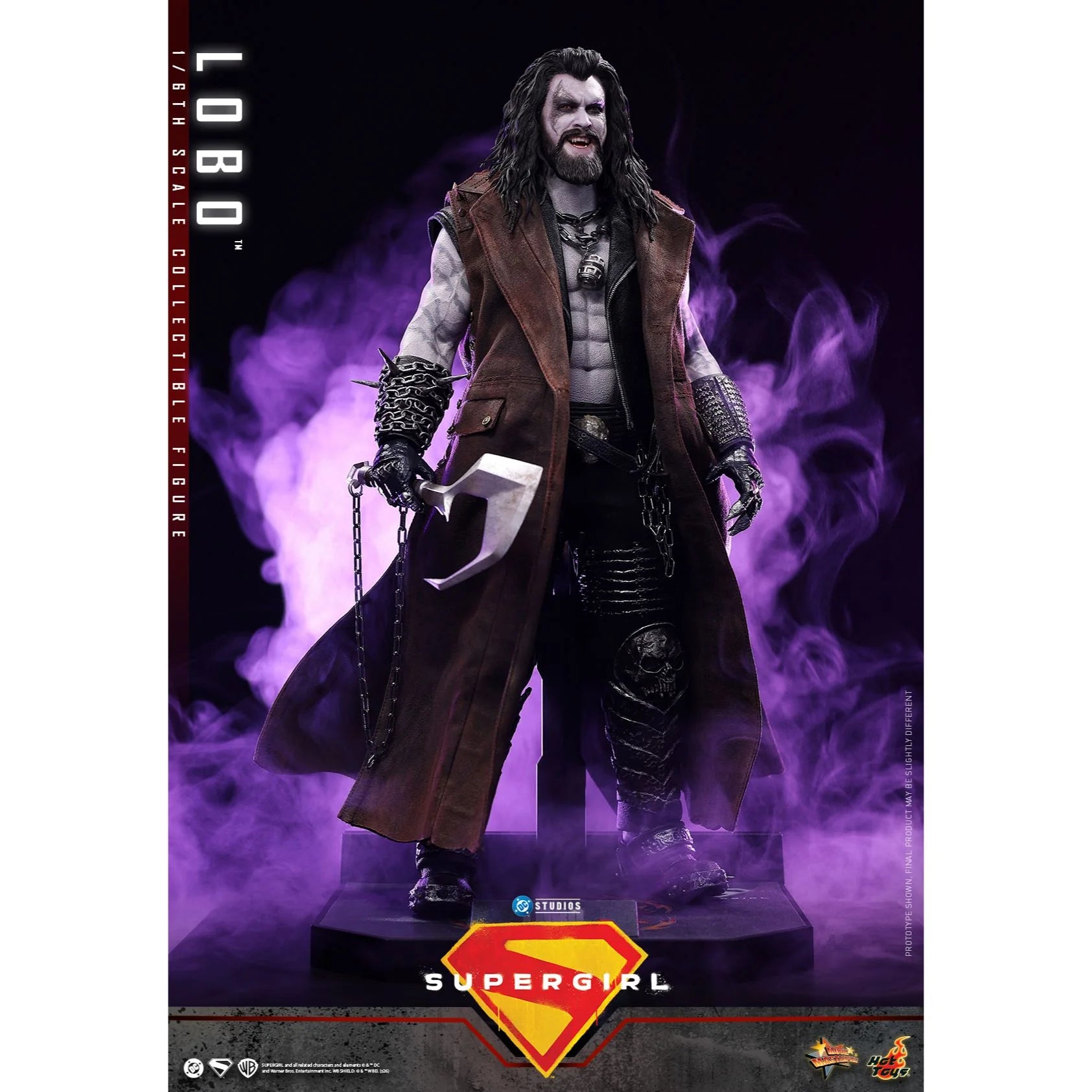 Lobo collectible figure with movie-accurate biker gear