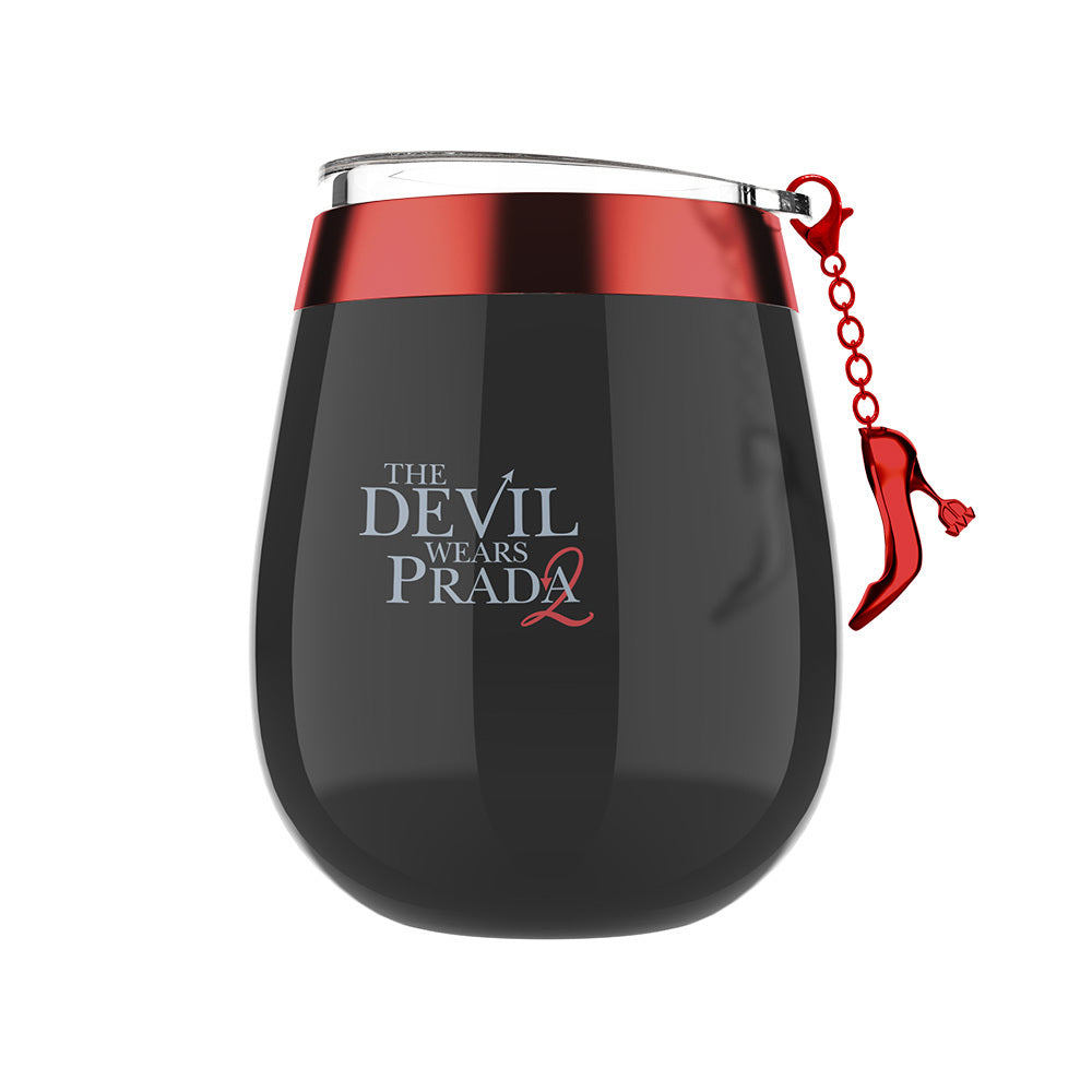 The Devil Wears Prada 2 Stainless Steel Wine Tumbler with Charm
