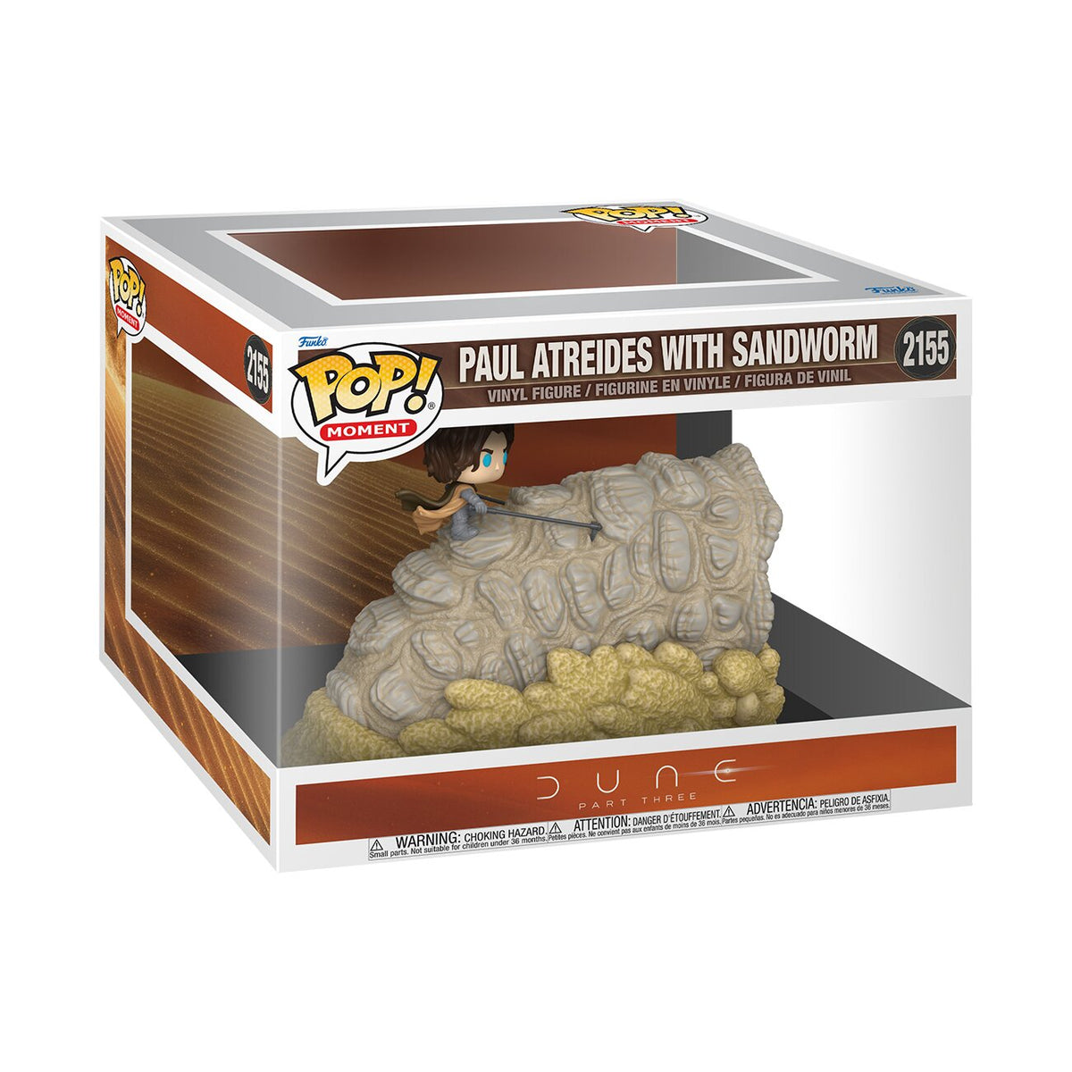 Dune 3 Paul Riding Sandworm Funko Pop! Figure