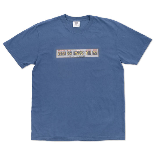 Back to the Future Time Clock 3D Lenticular T-shirt Midnight