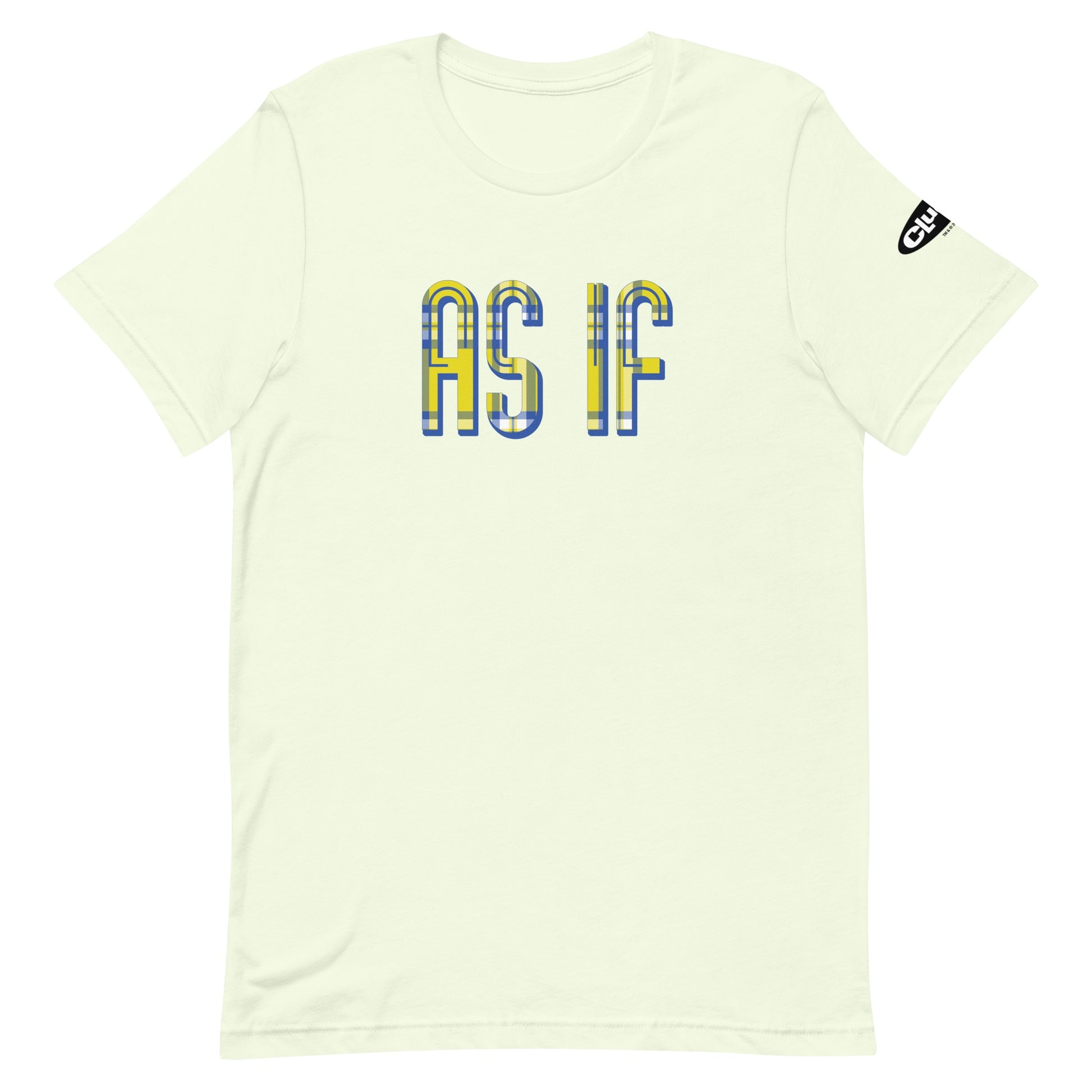 Clueless As If Plaid Adult Short Sleeve T-Shirt Citron