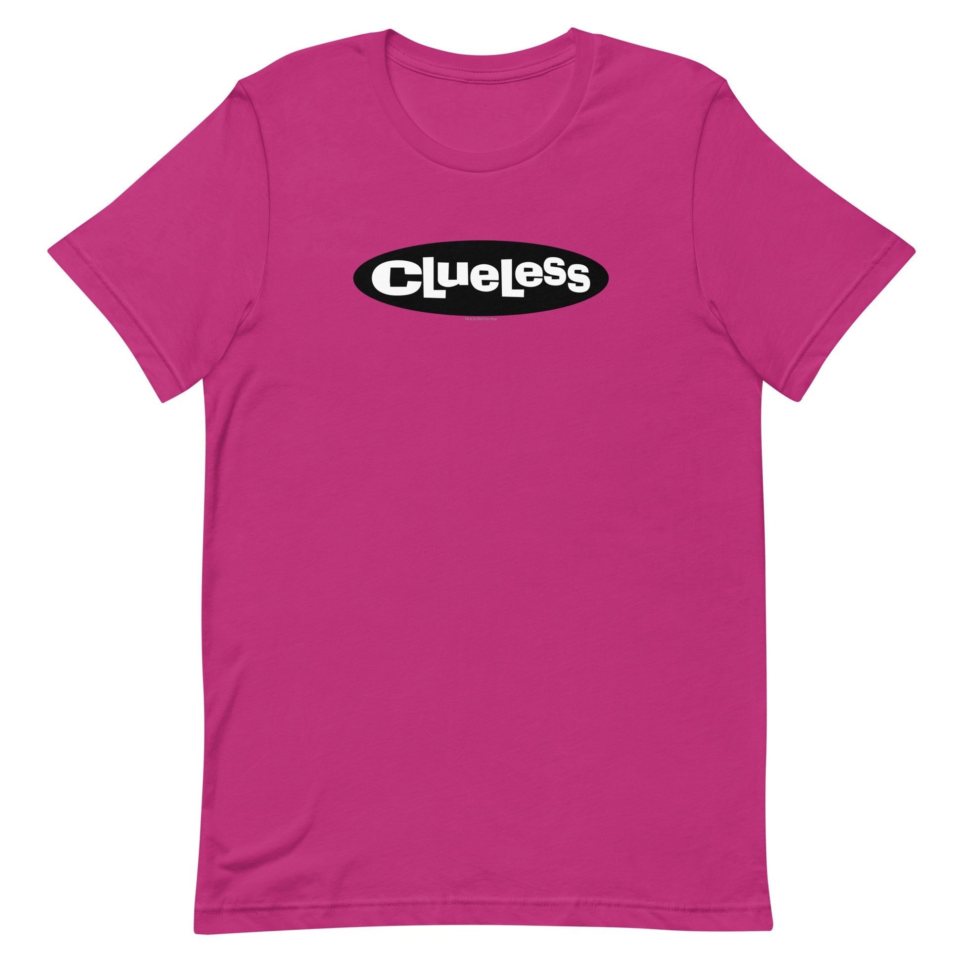 Clueless Logo Adult Short Sleeve T-Shirt Berry
