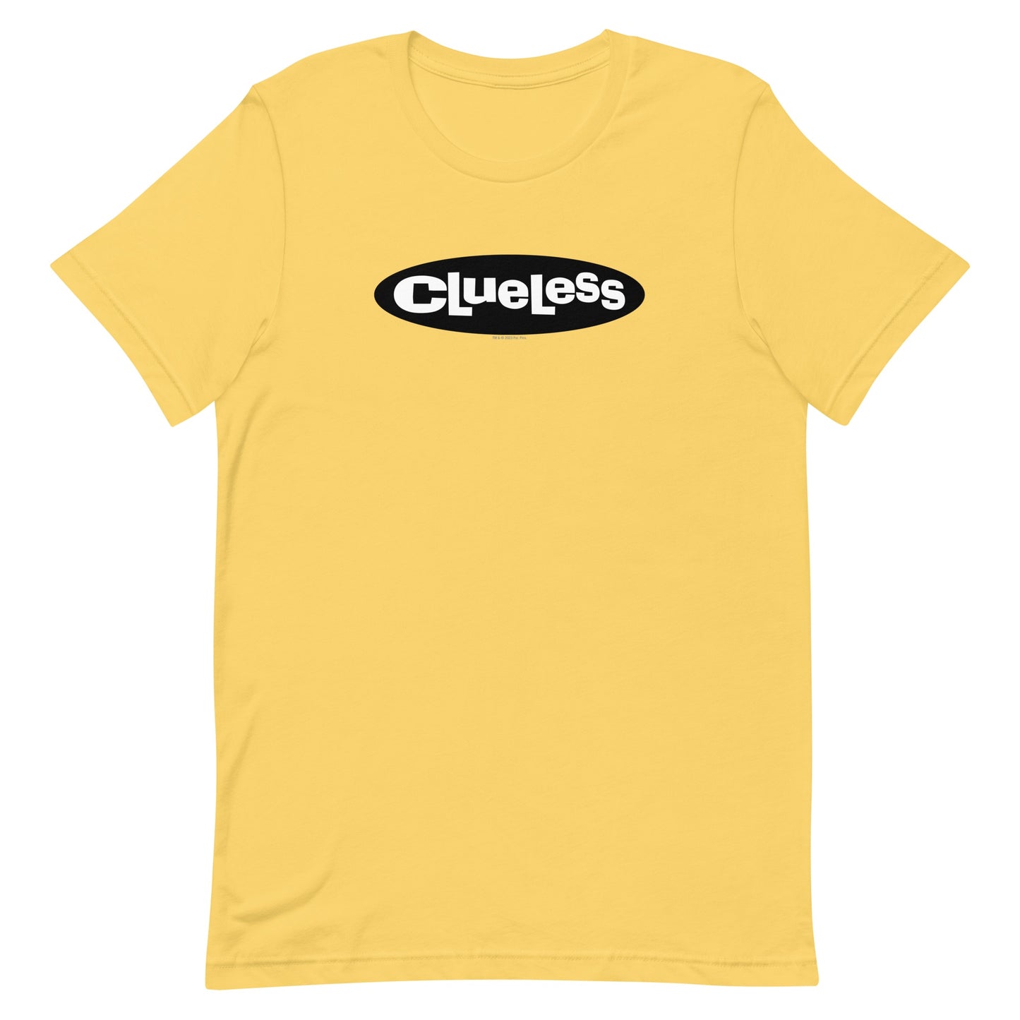 Clueless Logo Adult Short Sleeve T-Shirt Yellow