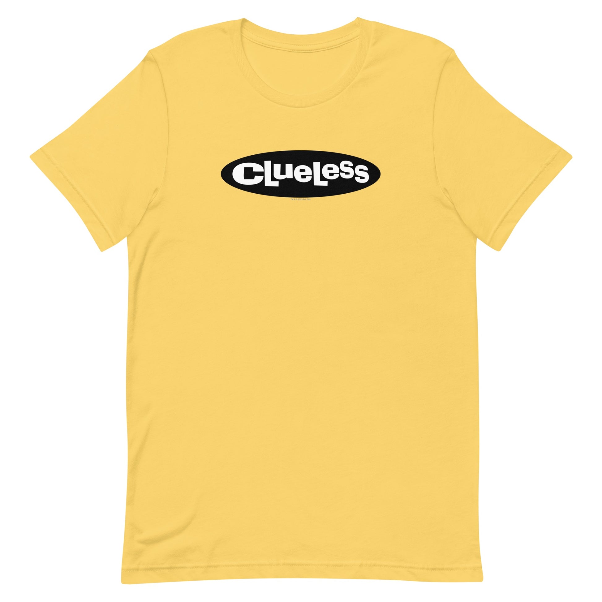 Clueless Logo Adult Short Sleeve T-Shirt Yellow