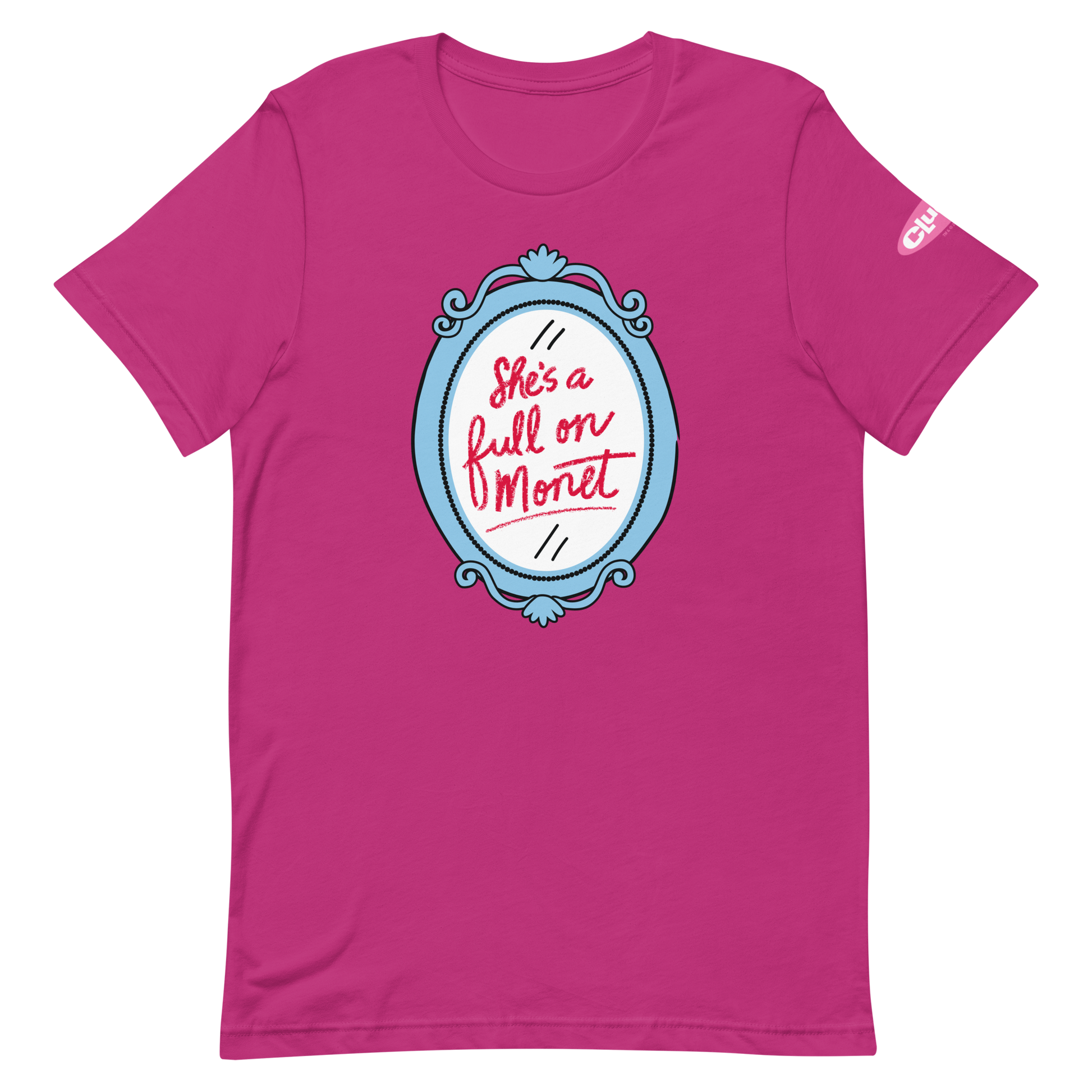 Clueless Monet Adult Short Sleeve T-Shirt Berry
