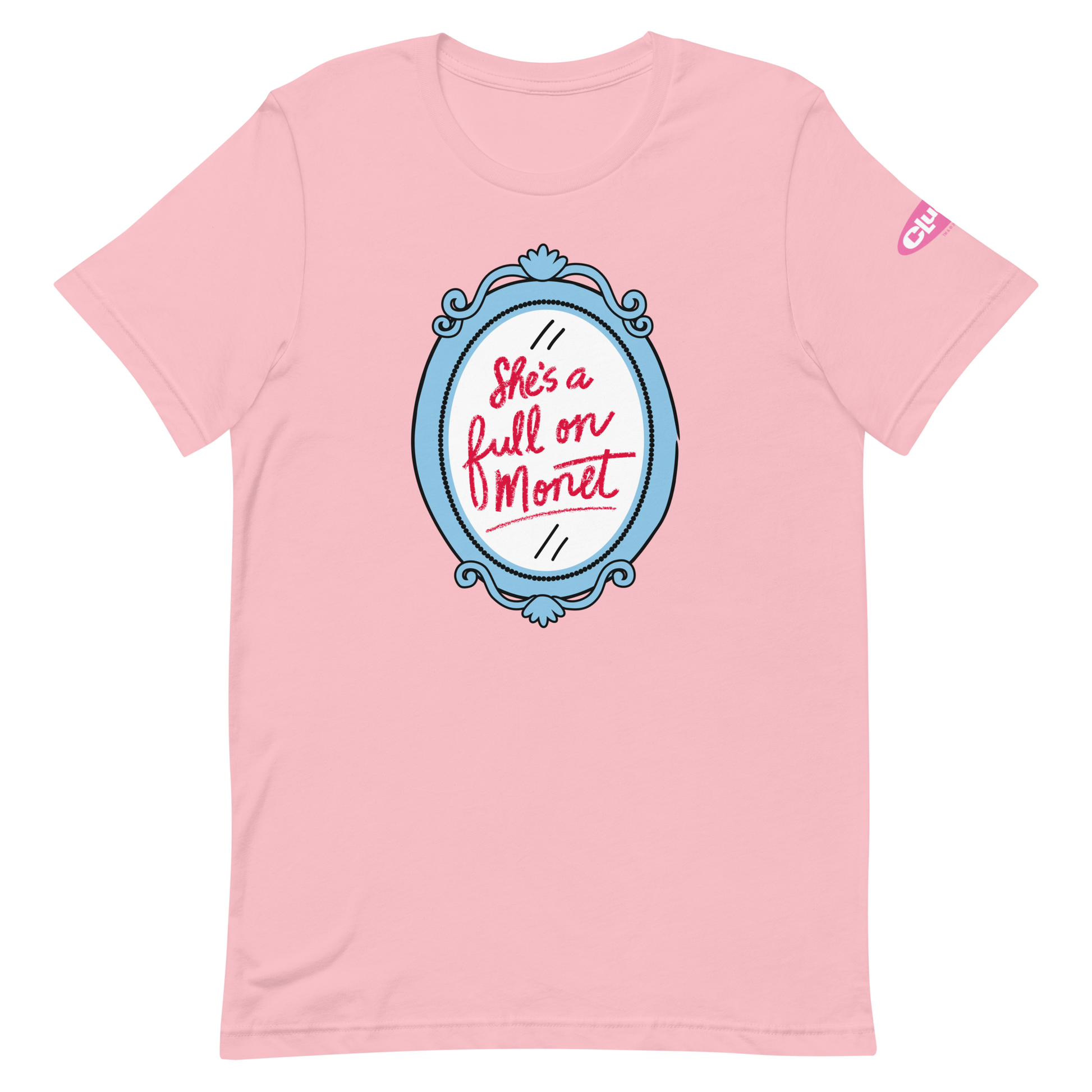 Clueless Monet Adult Short Sleeve T-Shirt Pink