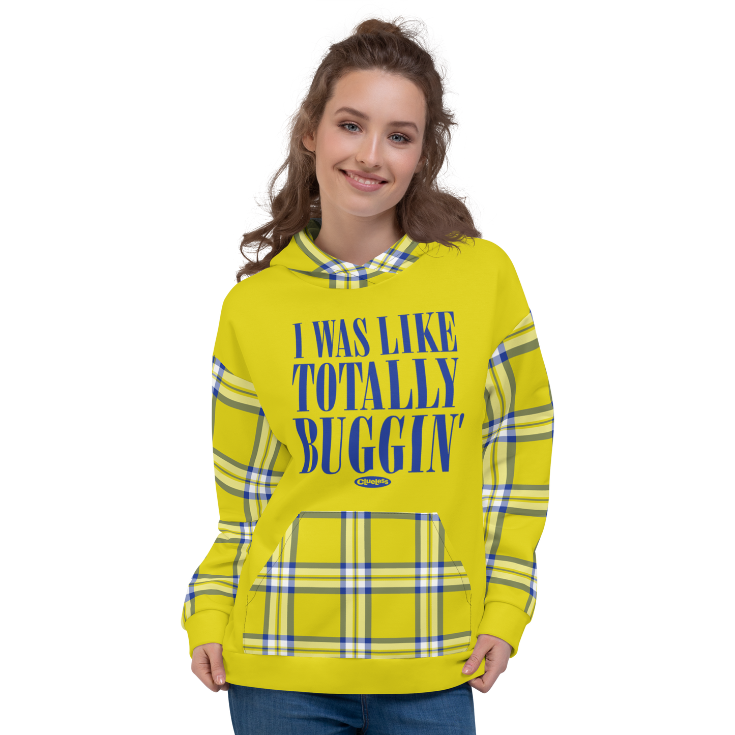Clueless Yellow Plaid Hoodie