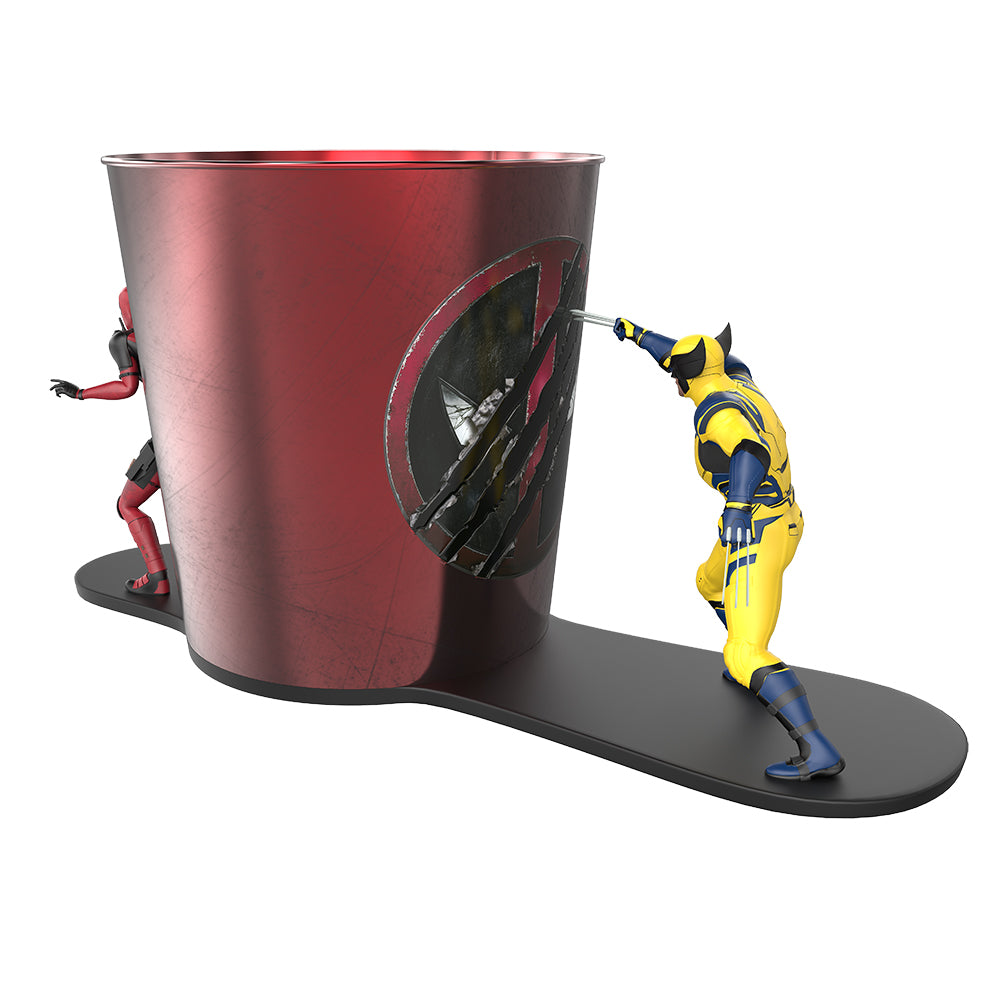 Deadpool and Wolverine Popcorn Bucket with Figures